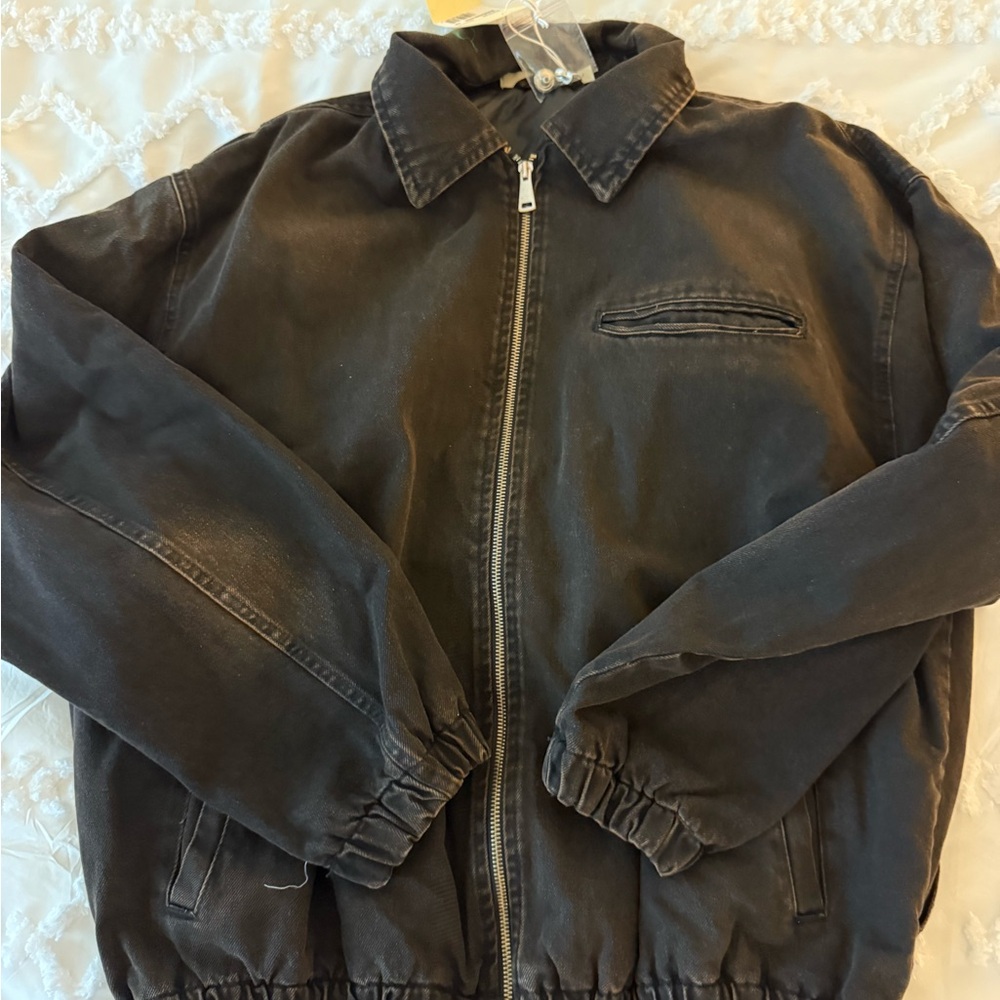 MNML Black Bomber Jacket